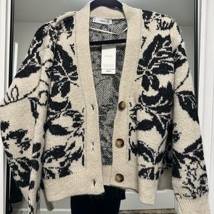 Mango Cardigan with floral design